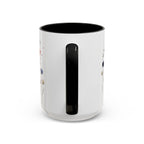 Patriotic Anemone Accent Coffee Mug Classic Floral Design
