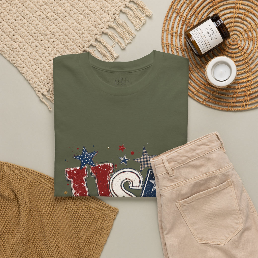 Patriotic USA Stars T-Shirt — Fourth of July American Flag Tee