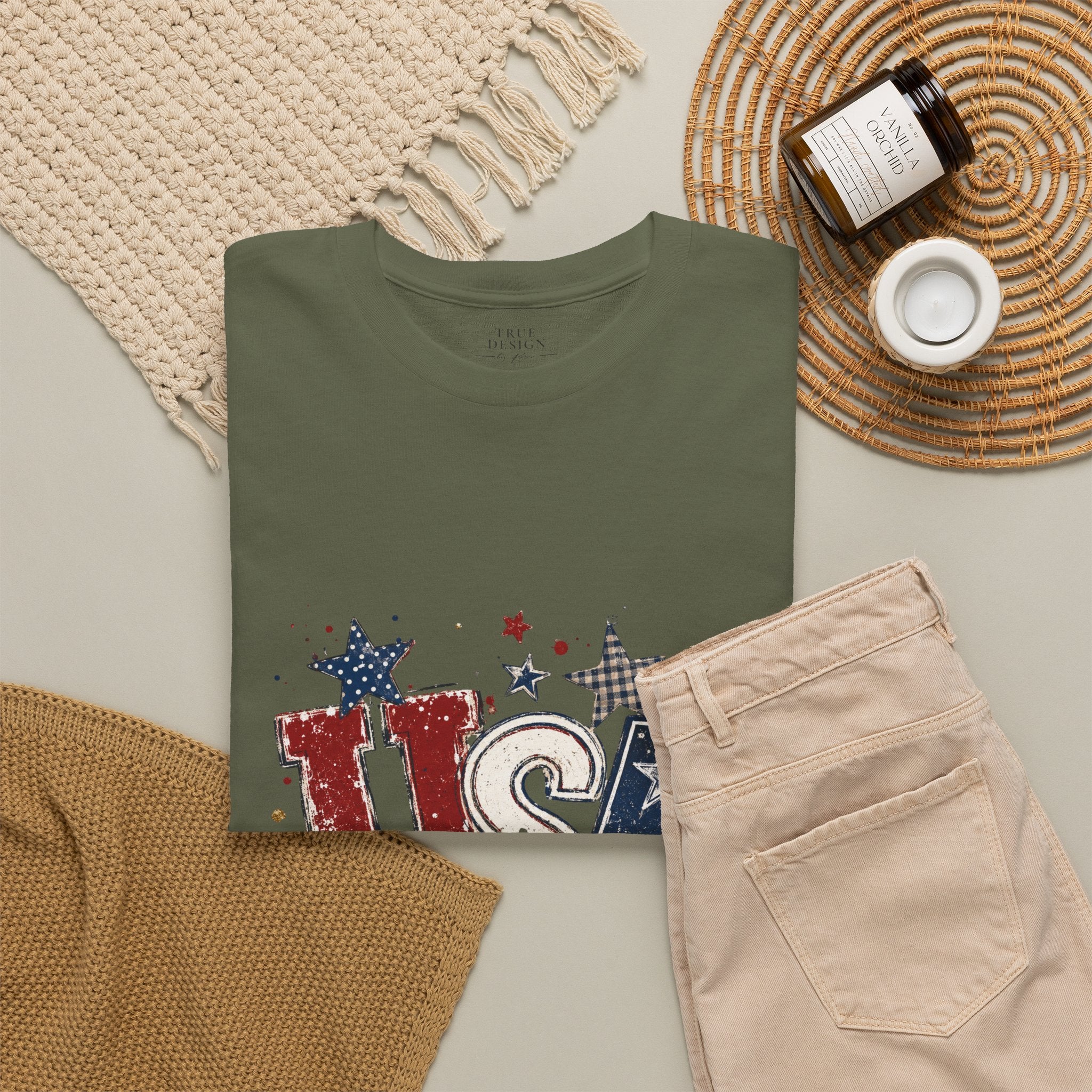 Patriotic USA Stars T-Shirt — Fourth of July American Flag Tee