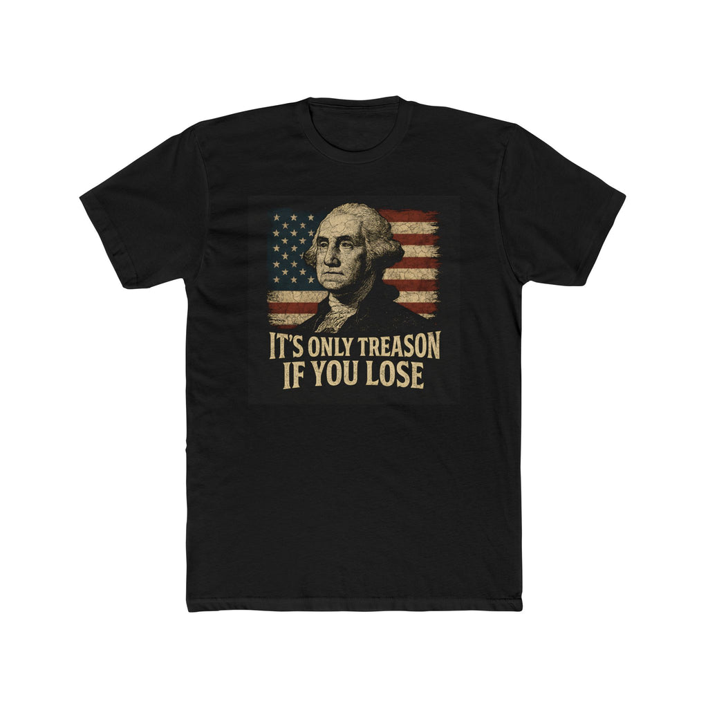 Graphic Tee Featuring Washington Portrait and Flag