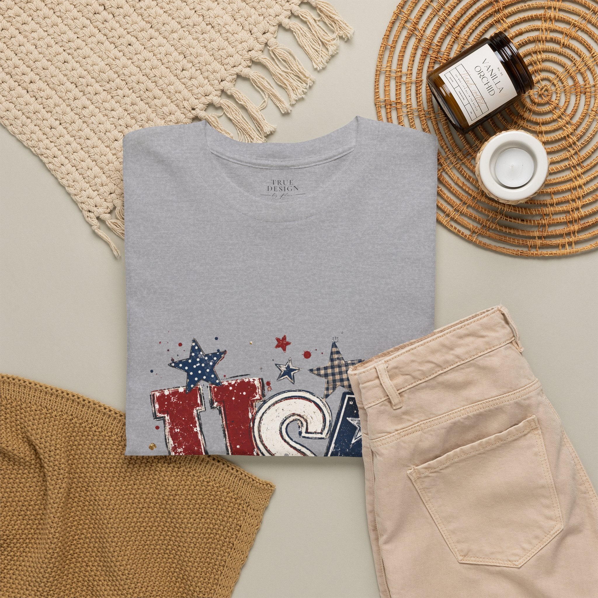 Patriotic USA Stars T-Shirt — Fourth of July American Flag Tee