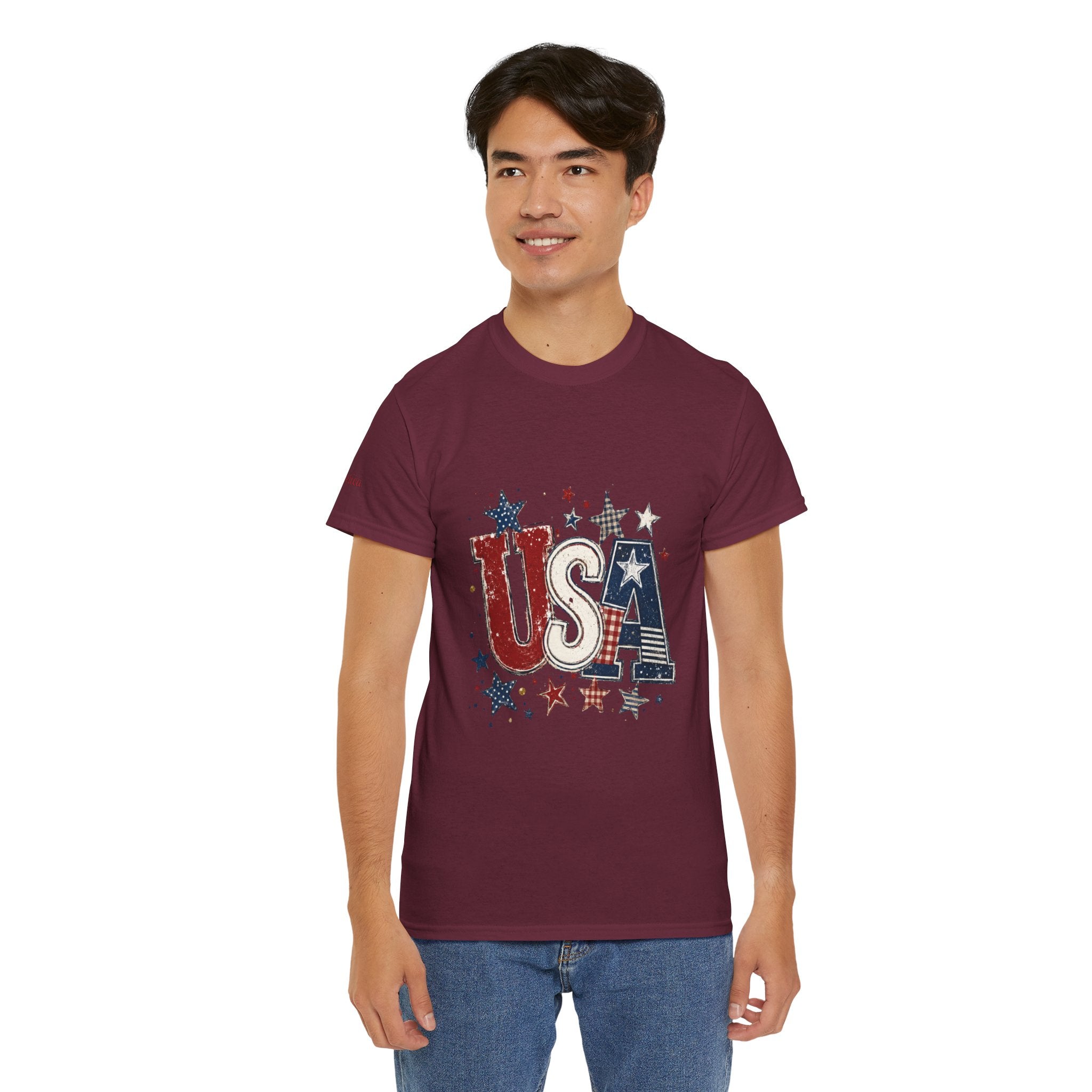 Patriotic USA Stars T-Shirt — Fourth of July American Flag Tee