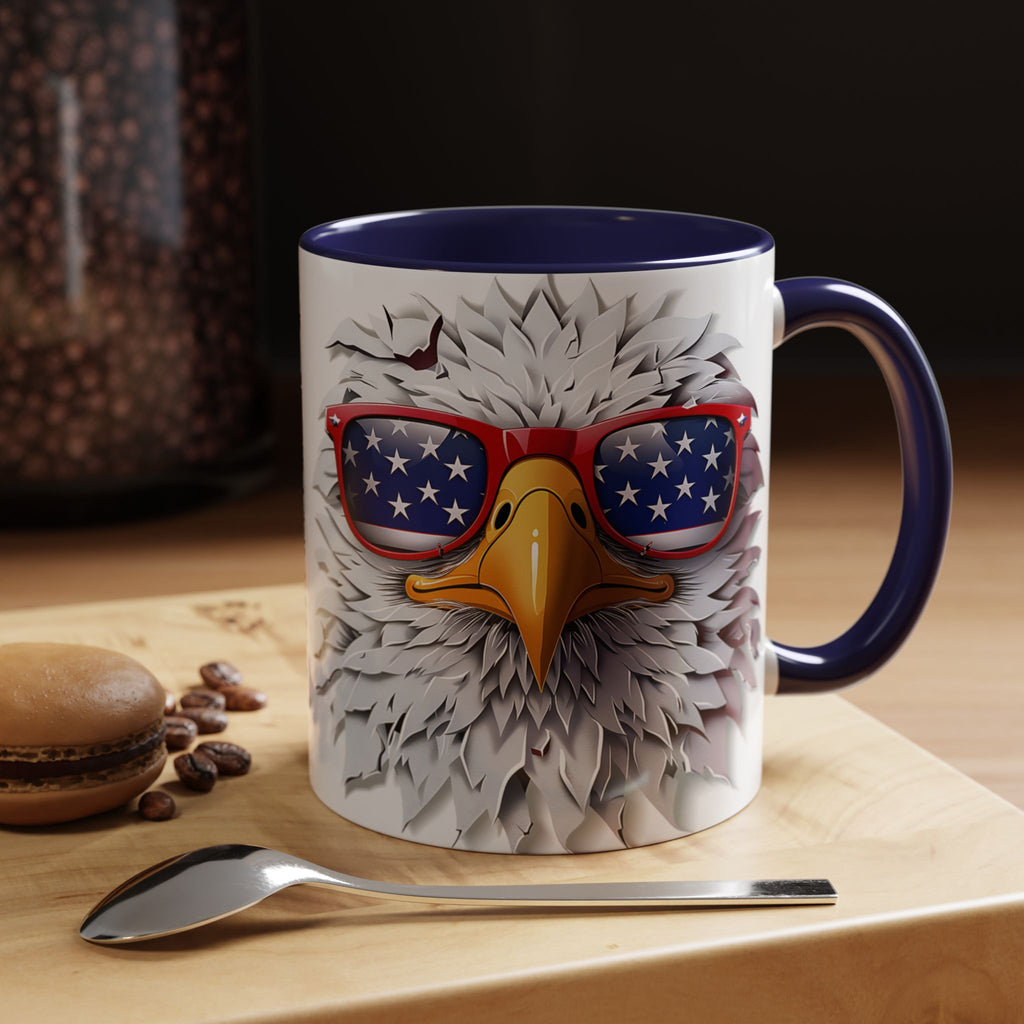 Patriotic Eagle Coffee Mug – Bold Design for Coffee Lovers