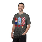 Patriotic Popsicle T-Shirt — Red, White & Blue Fourth of July Tee