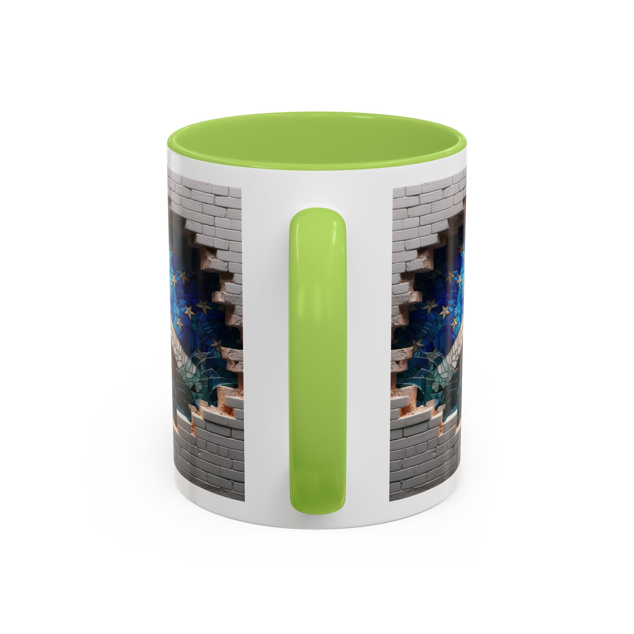American Flag & Statue of Liberty Accent Coffee Mug – Patriotic USA Ceramic Mug