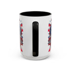 American Bald Eagle Accent Coffee Mug with Stars & Stripes