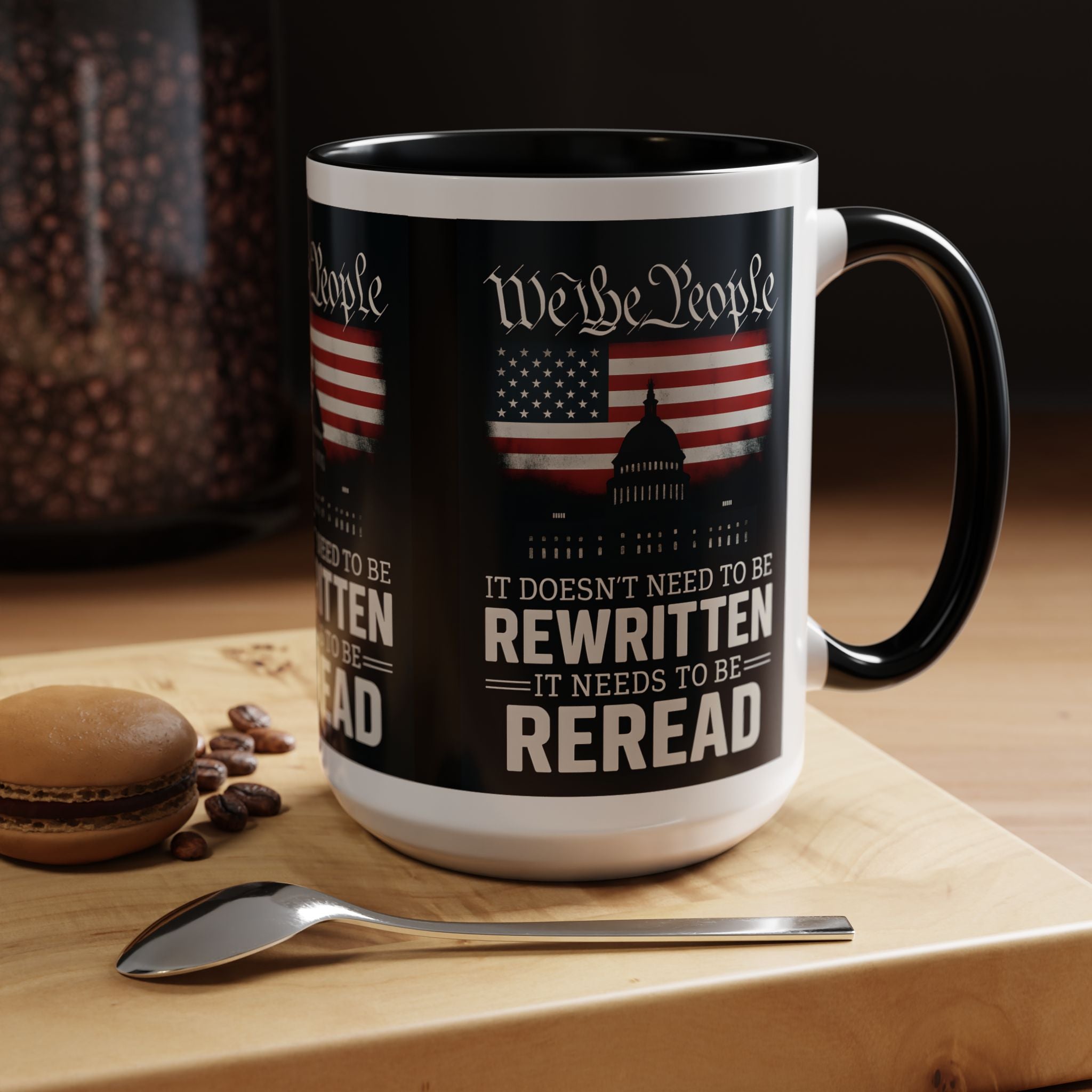 Patriotic We the People Coffee Mug - 11 & 15 oz