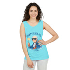 Party Like It's 1776 Tank Top — Patriotic George Washington Graphic