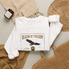 Beacon of Freedom Lighthouse Sweatshirt | 250th 4th of July Patriotic Milestone