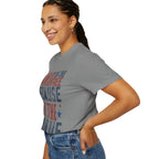Patriotic T-Shirt: Land of the Free Because of the Brave