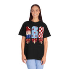 Patriotic Popsicle T-Shirt — Red, White & Blue Fourth of July Tee
