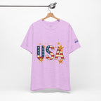 USA Flag Stars T-Shirt — Patriotic American Independence Day Tee