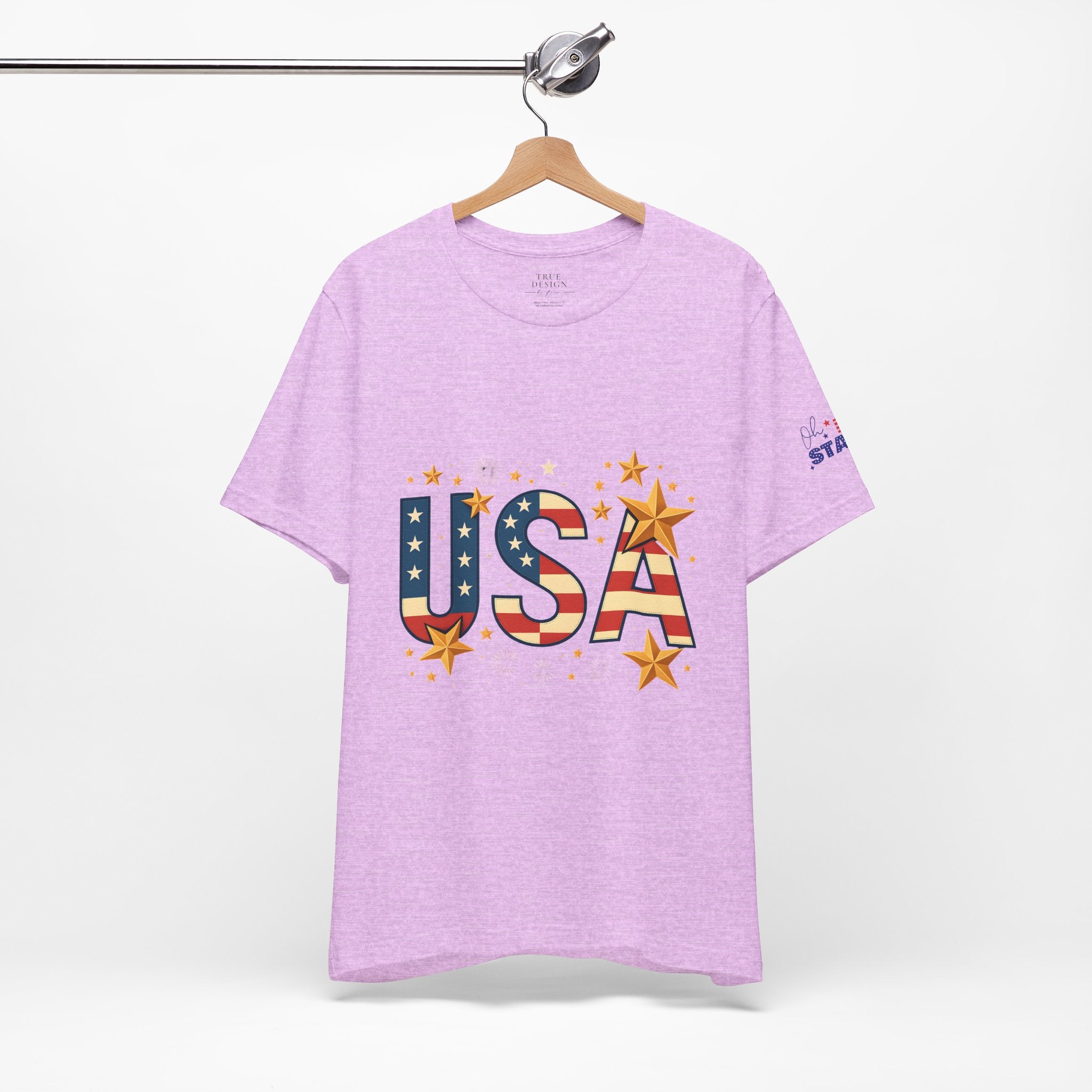 USA Flag Stars T-Shirt — Patriotic American Independence Day Tee