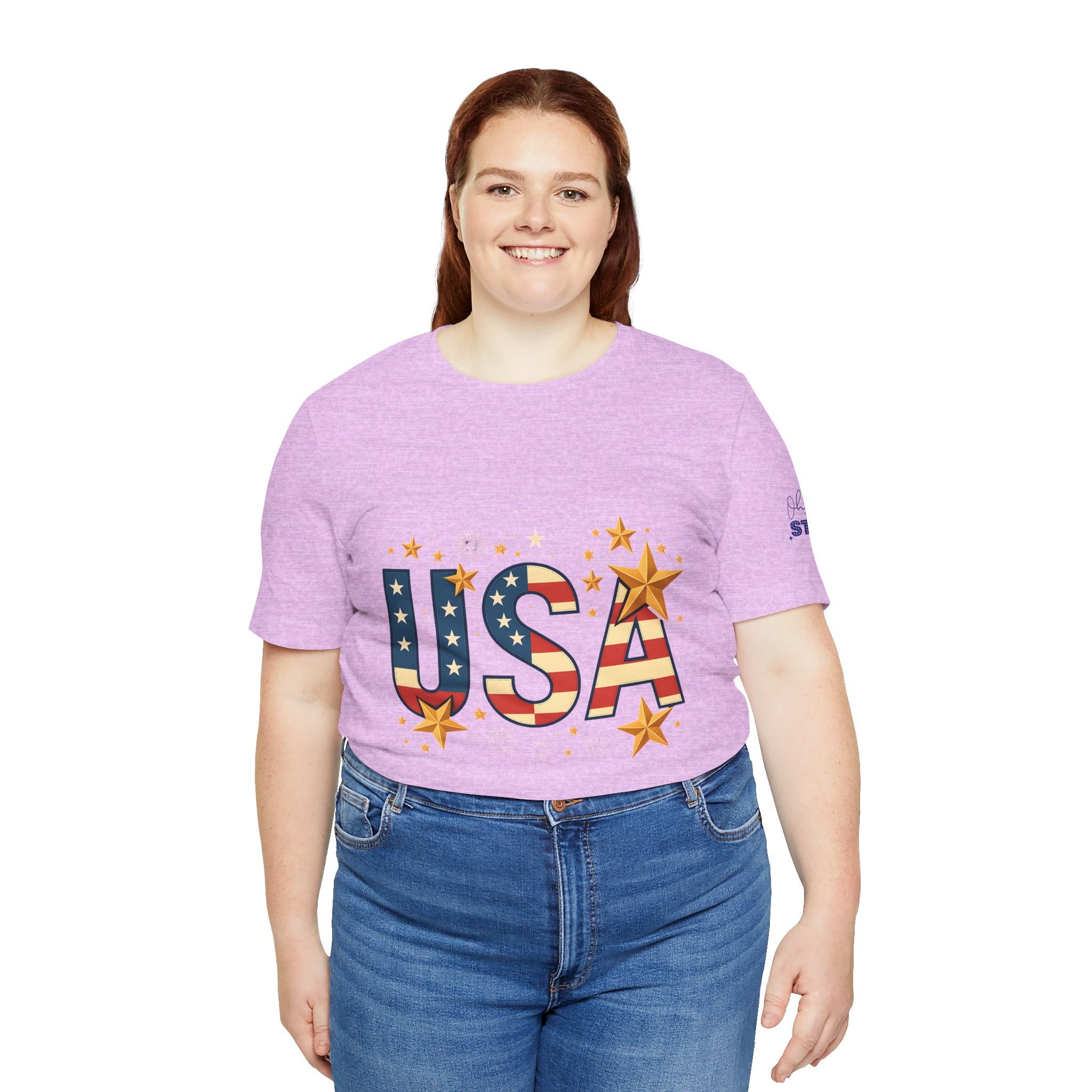 USA Flag Stars T-Shirt — Patriotic American Independence Day Tee