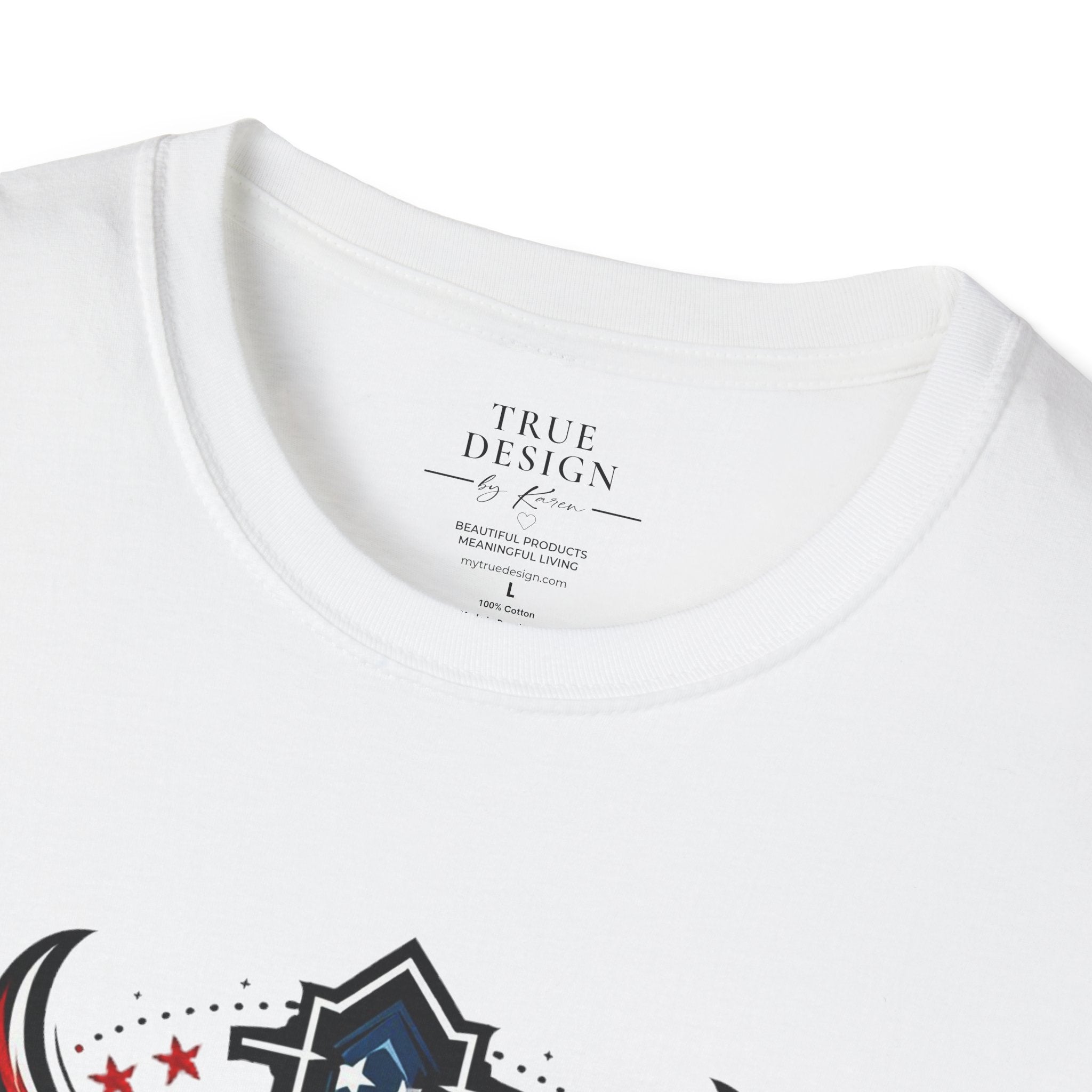 Christian Cross T-Shirt — "One Nation Under God" Patriotic Graphic Tee