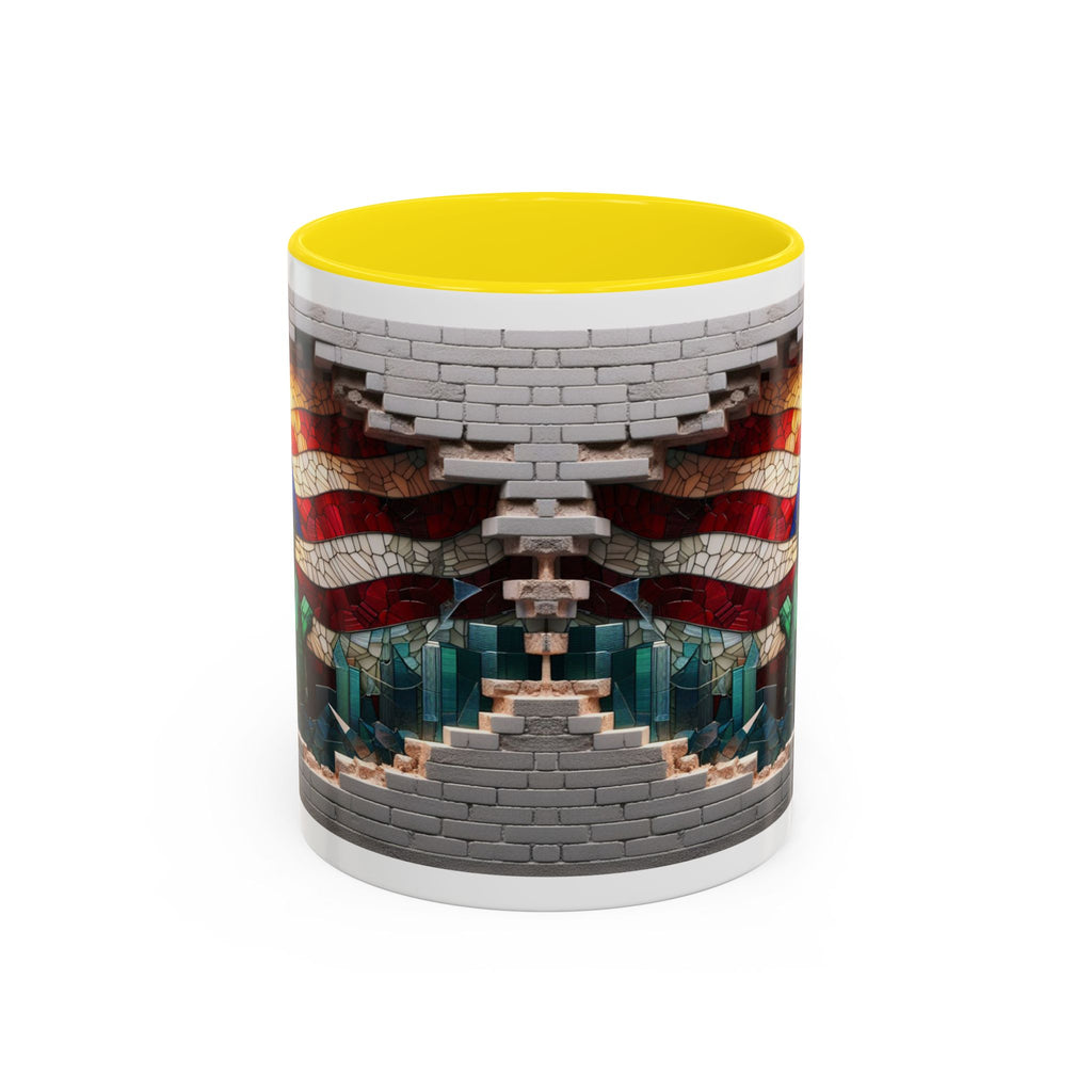 American Flag & Statue of Liberty Accent Coffee Mug – Patriotic USA Ceramic Mug
