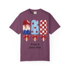 Patriotic Popsicle T-Shirt — Red, White & Blue Fourth of July Tee