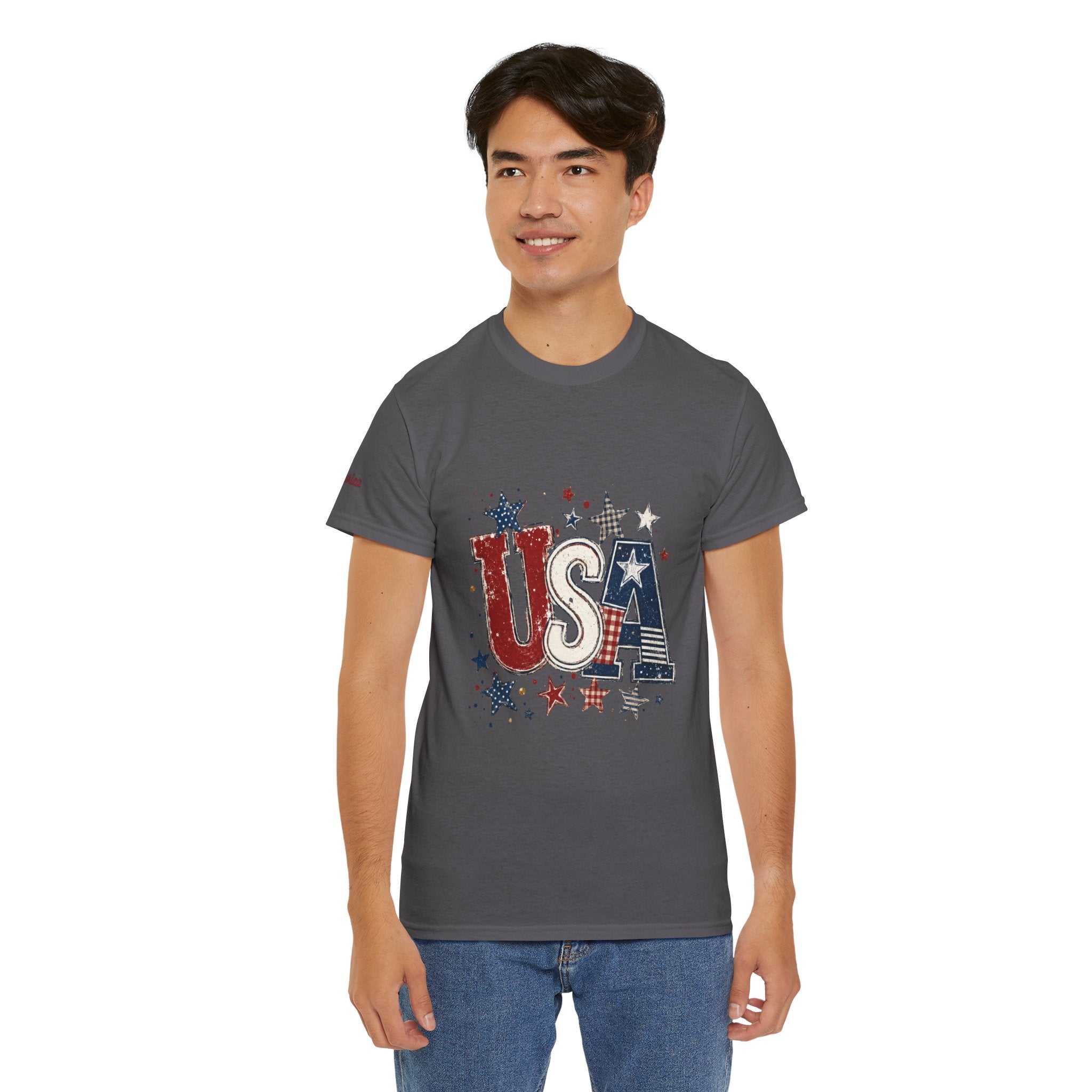 Patriotic USA Stars T-Shirt — Fourth of July American Flag Tee