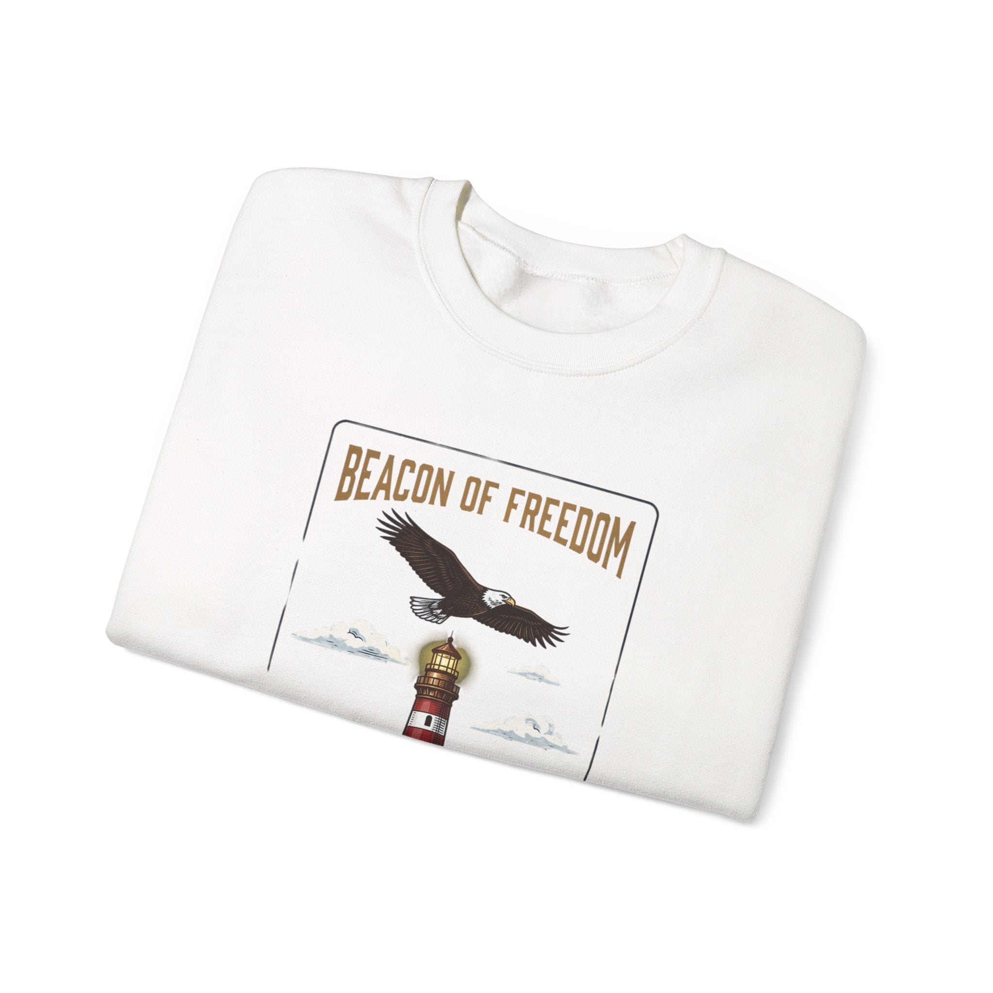 Beacon of Freedom Lighthouse Sweatshirt | 250th 4th of July Patriotic Milestone