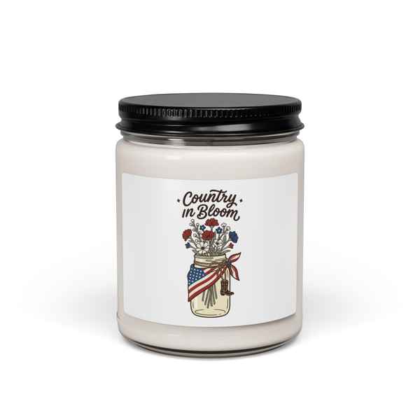 Country in Bloom Soy Candle for Rustic Spaces