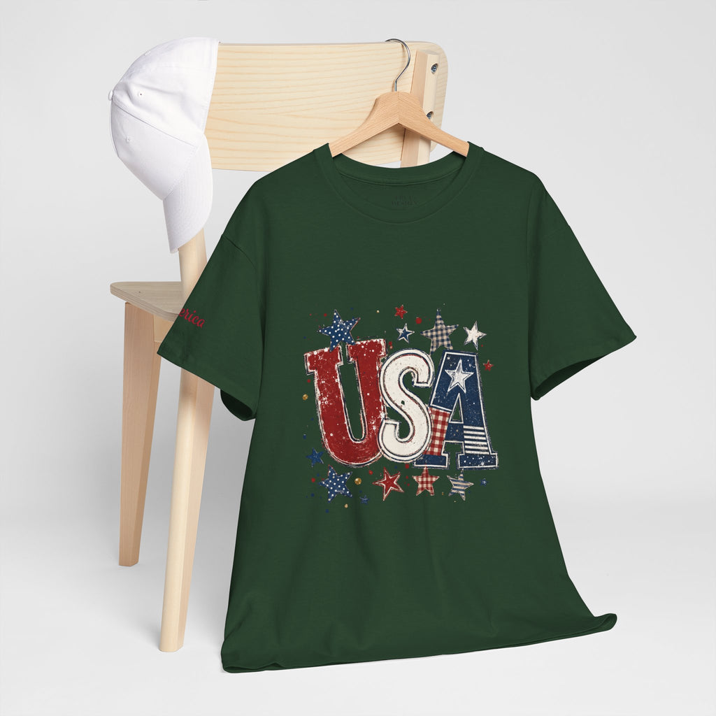 Patriotic USA Stars T-Shirt — Fourth of July American Flag Tee