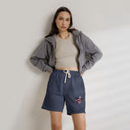 American Flag Heart Shorts for Summer Comfort