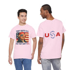 Patriotic George Washington Tee — "They Hate U.S. Because They Ain't U.S."