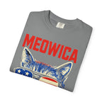 Meowica Cat T-Shirt — Patriotic American Flag Sunglasses Tee