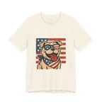 Dog's are Patriotic Too (American Flag, Funny 4th of July Shirt)