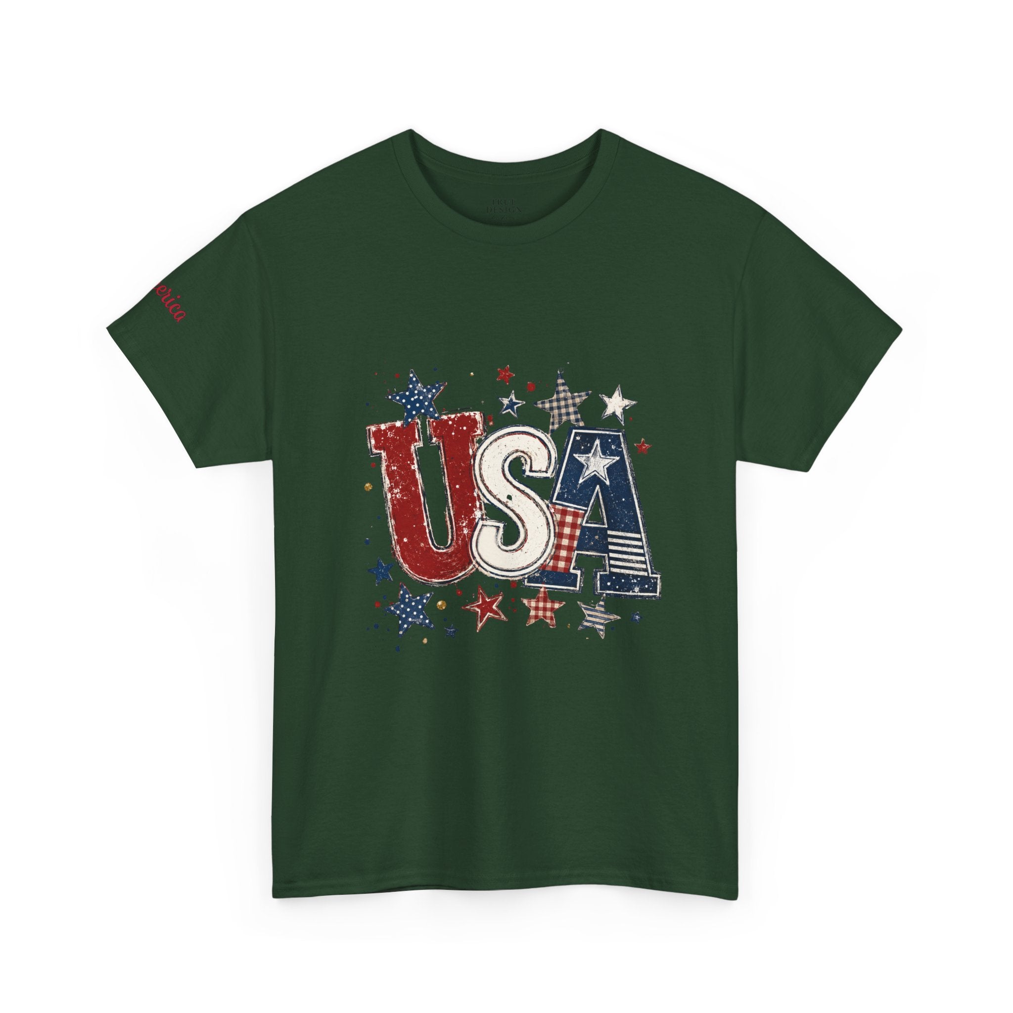 Patriotic USA Stars T-Shirt — Fourth of July American Flag Tee