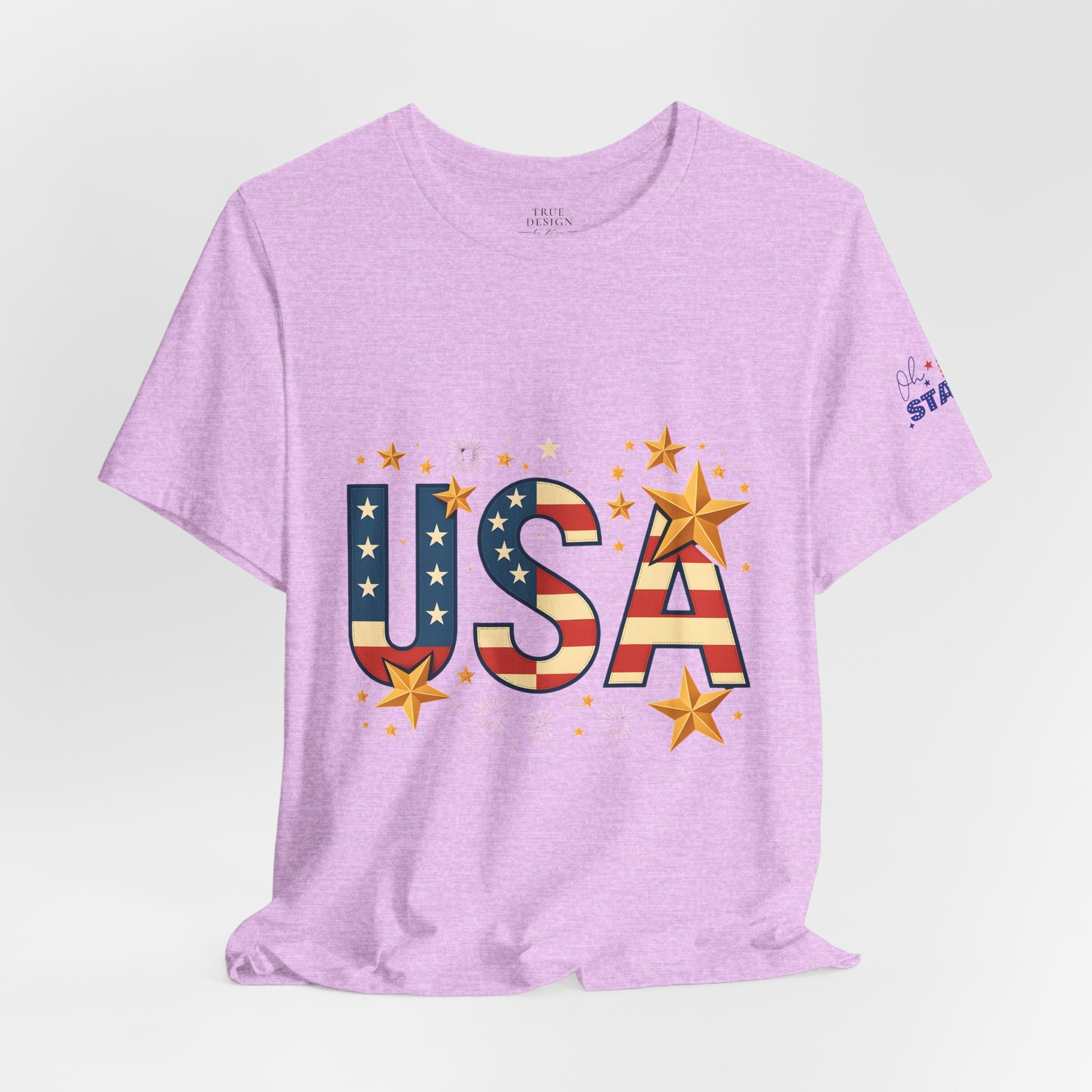 USA Flag Stars T-Shirt — Patriotic American Independence Day Tee
