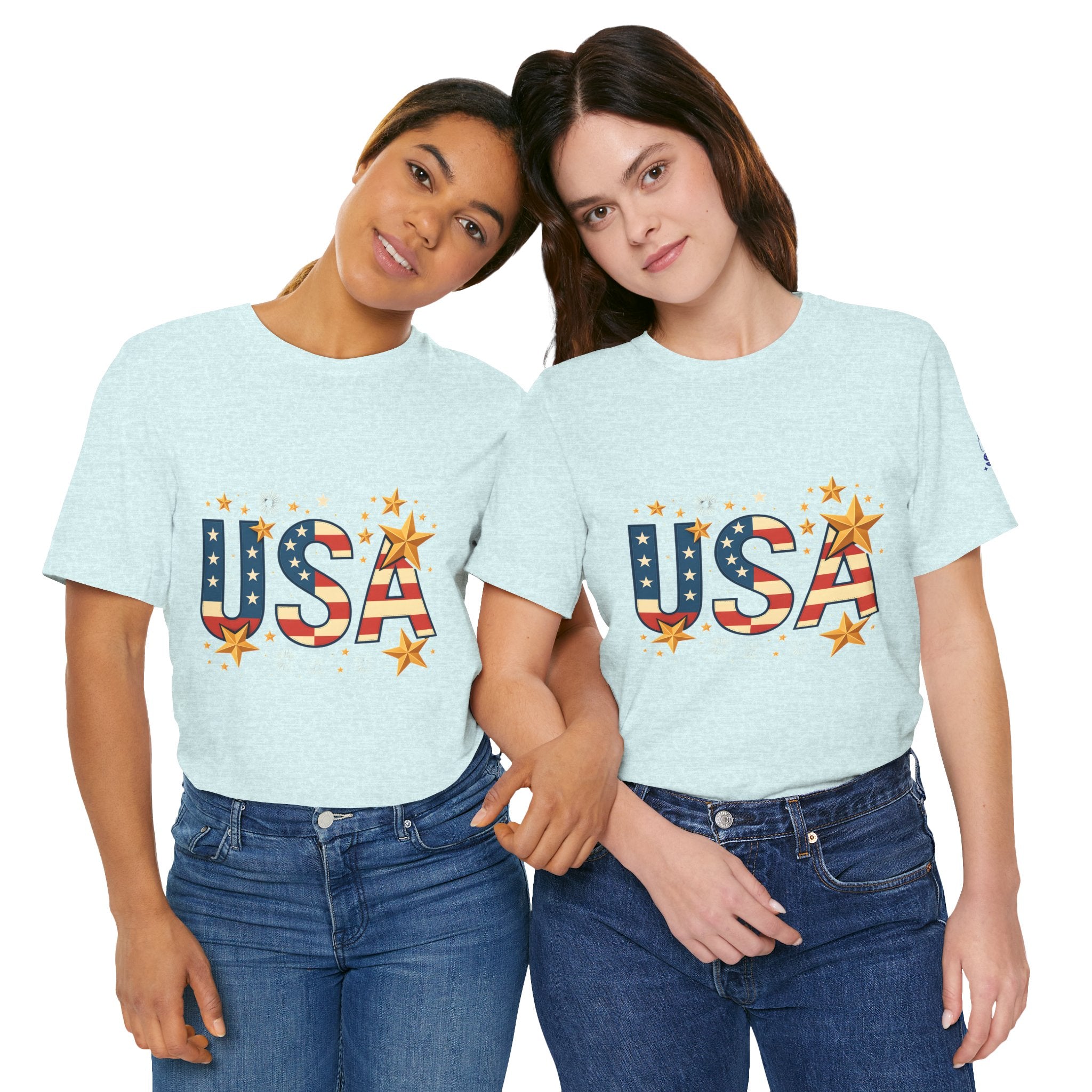 USA Flag Stars T-Shirt — Patriotic American Independence Day Tee