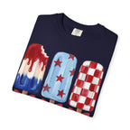 Patriotic Popsicle T-Shirt — Red, White & Blue Fourth of July Tee