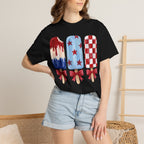 Patriotic Popsicle T-Shirt — Red, White & Blue Fourth of July Tee