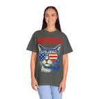 Meowica Cat T-Shirt — Patriotic American Flag Sunglasses Tee
