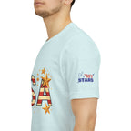 USA Flag Stars T-Shirt — Patriotic American Independence Day Tee