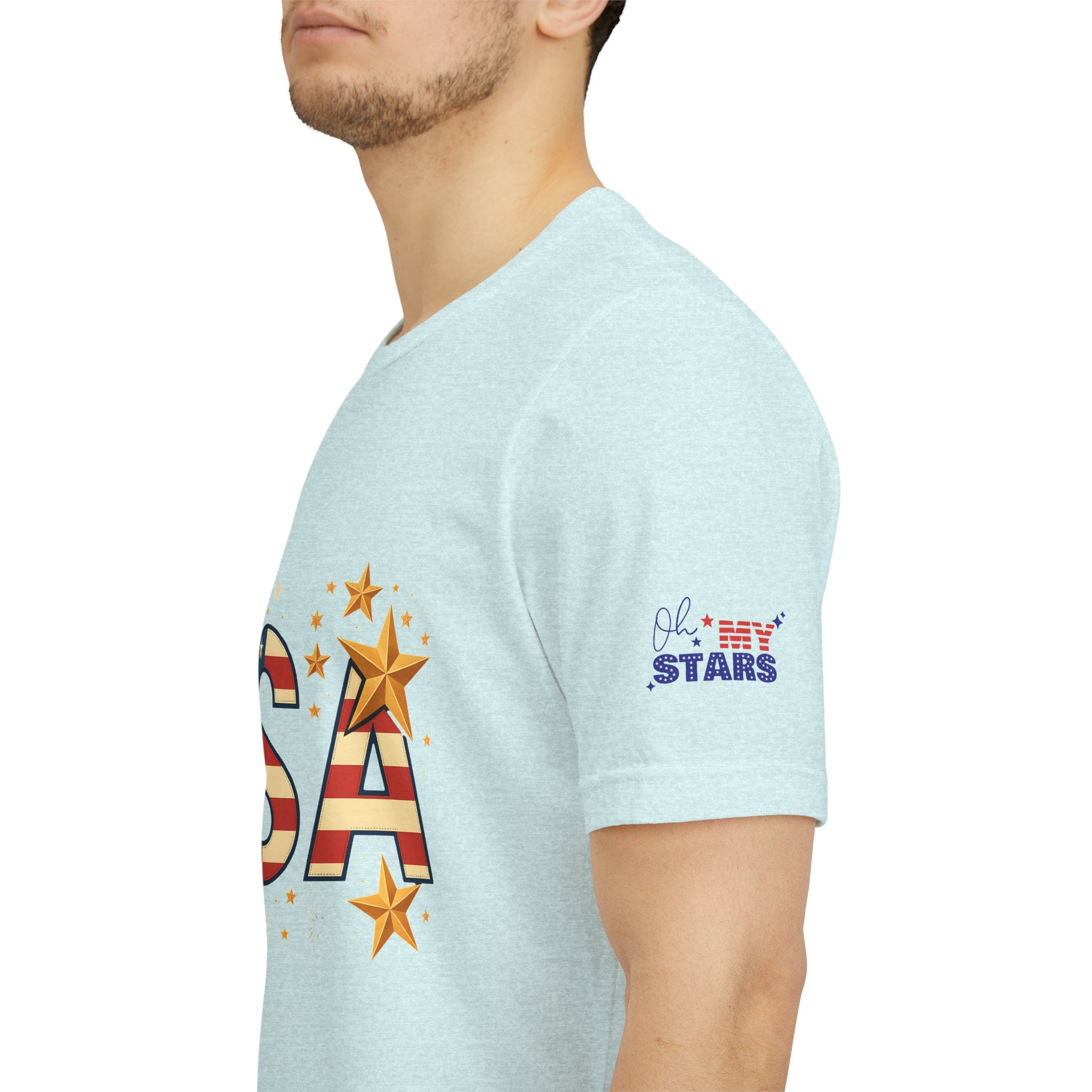 USA Flag Stars T-Shirt — Patriotic American Independence Day Tee