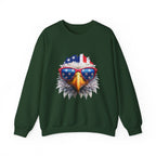 Eagle American Flag Sunglasses Crewneck Sweatshirt