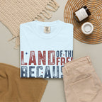 Patriotic T-Shirt: Land of the Free Because of the Brave