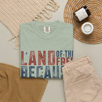 Patriotic T-Shirt: Land of the Free Because of the Brave