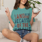 Patriotic T-Shirt: Land of the Free Because of the Brave