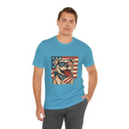 Dog's are Patriotic Too (American Flag, Funny 4th of July Shirt)