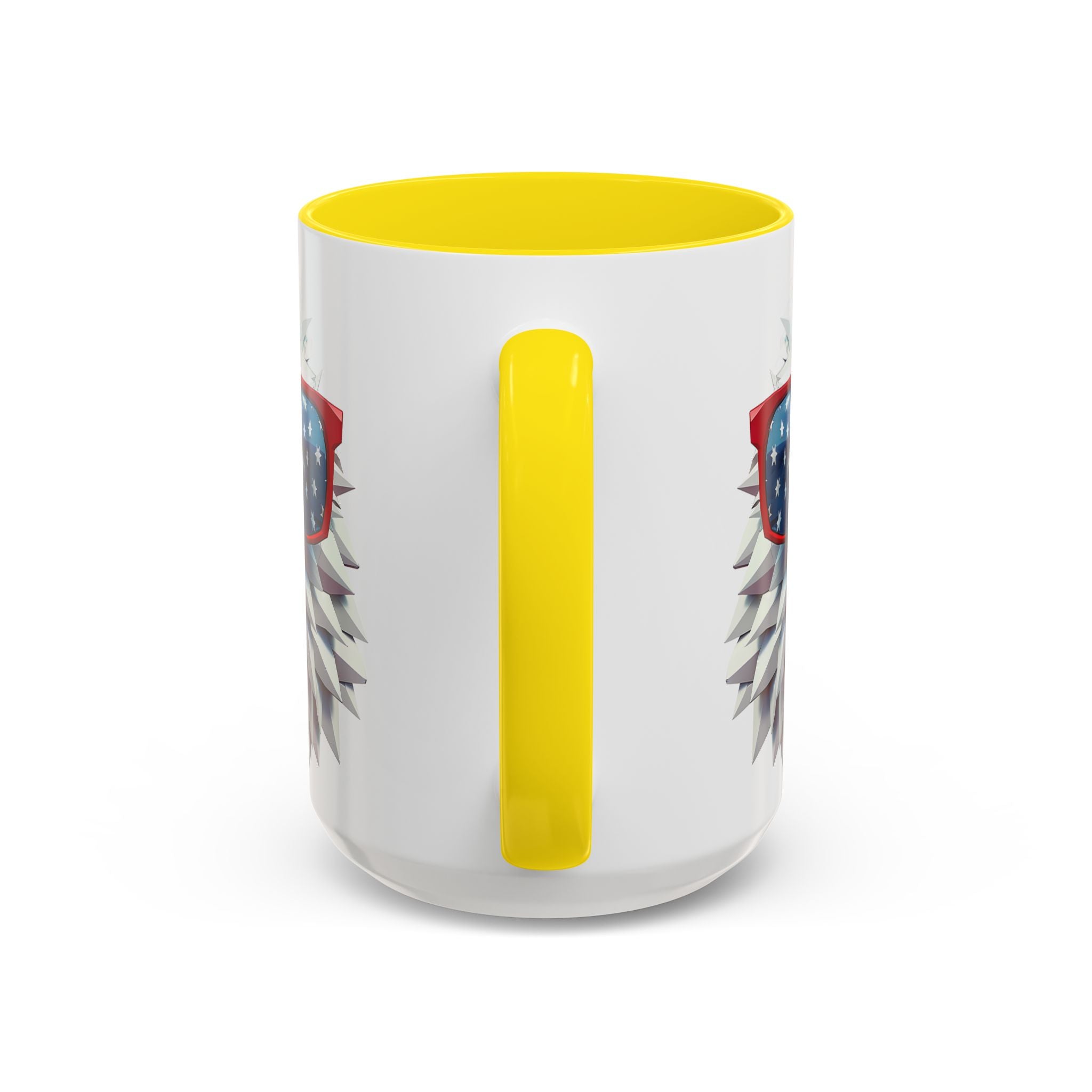 Patriotic Eagle Coffee Mug with American Flag Sunglasses