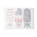Patriotic Popsicle Glass Cutting Board for Kitchen Prep