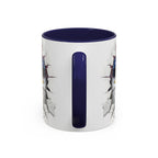 American Eagle Coffee Mug with USA Flag Accent Design