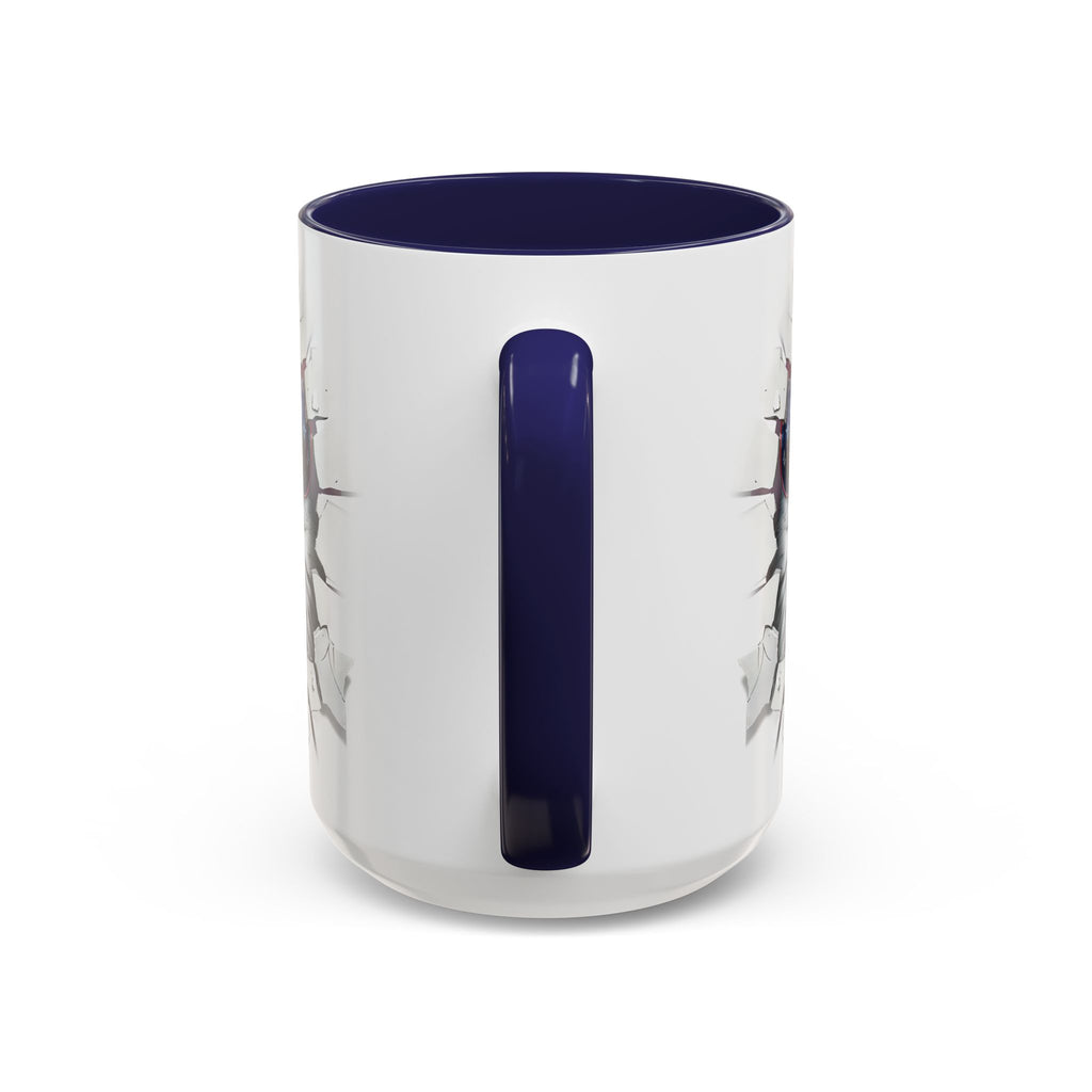 American Eagle Coffee Mug with USA Flag Accent Design