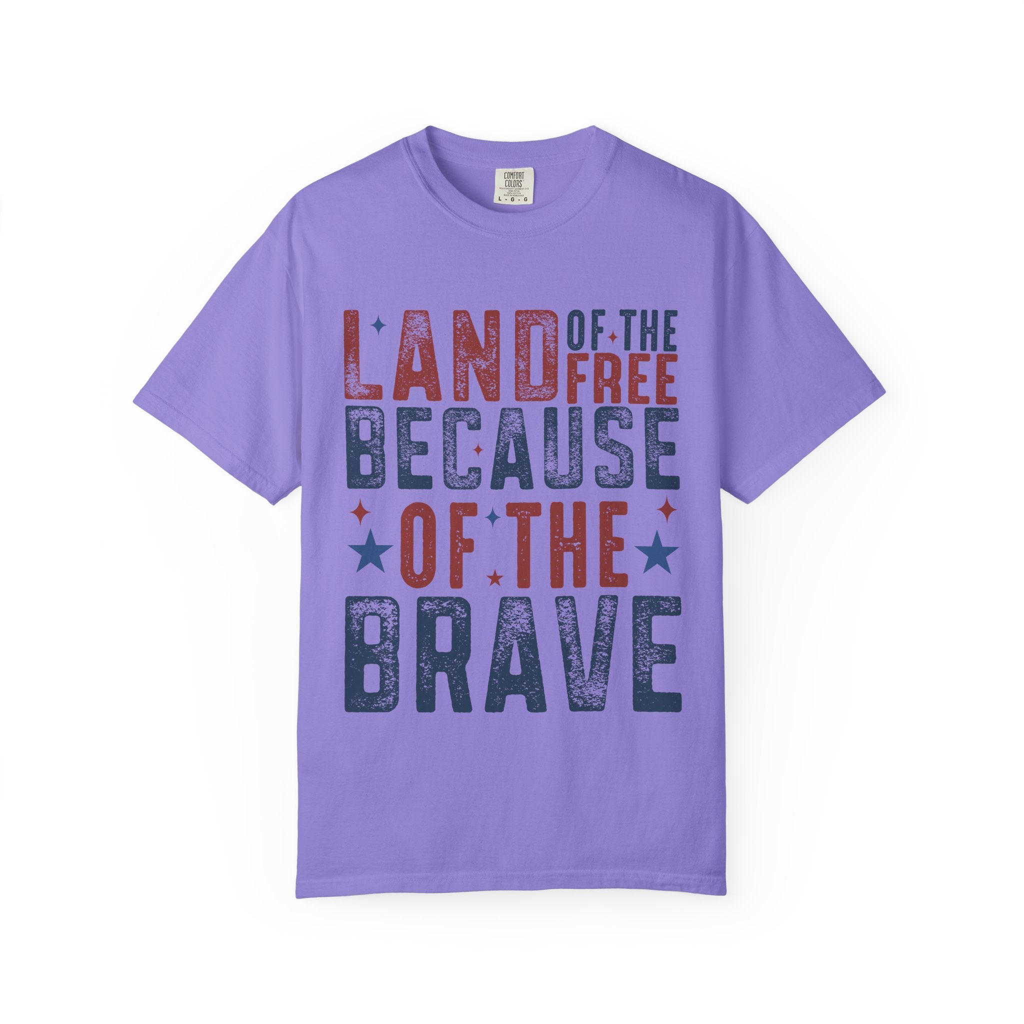 Patriotic T-Shirt: Land of the Free Because of the Brave