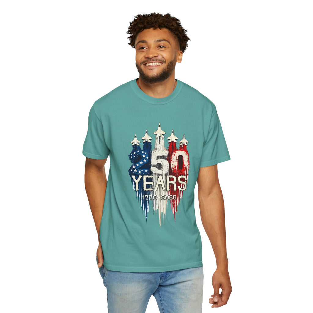 250 Years Patriotic T-Shirt Celebrating 1776–2026