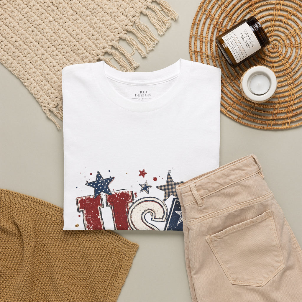 Patriotic USA Stars T-Shirt — Fourth of July American Flag Tee