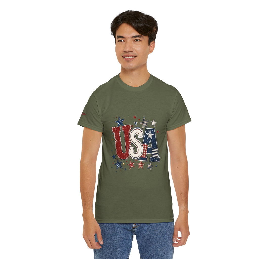 Patriotic USA Stars T-Shirt — Fourth of July American Flag Tee